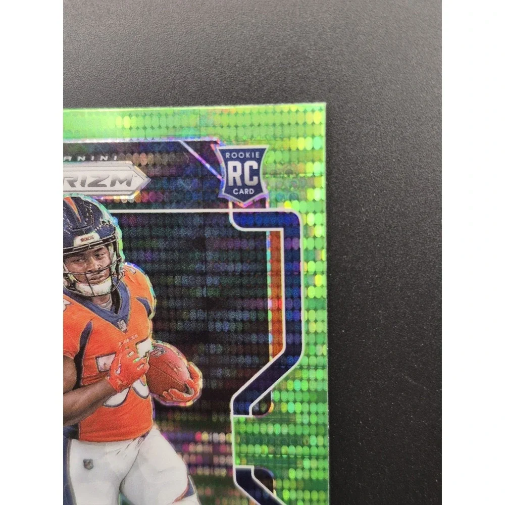 2021 Panini Prizm Javonte Williams #345 Green Pulsar Prizm (RC)  Denver Broncos
